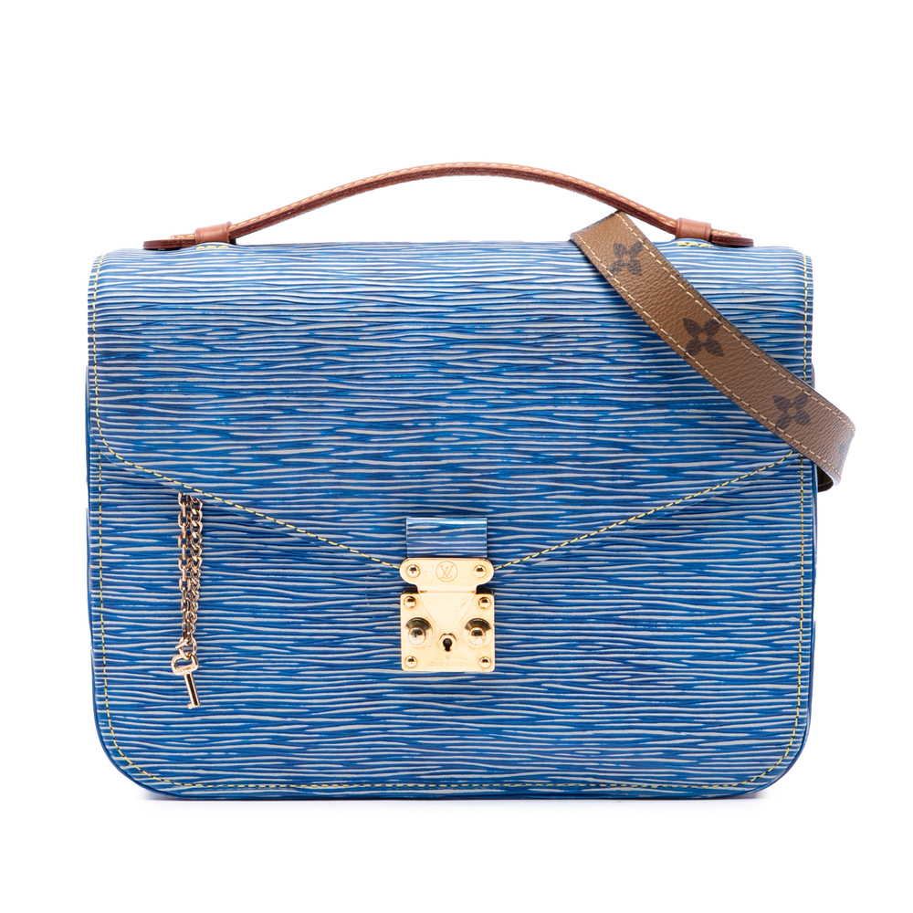 Pre-Loved Louis Vuitton Epi Denim and Reverse Monogram Pochette Metis